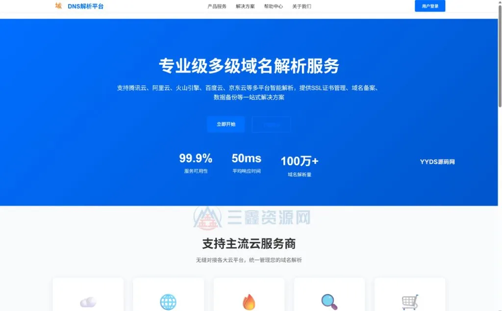 专业级DNS多级域名分发解析系统源码Ver1.001-三鑫资源网-虚拟资源分享平台！