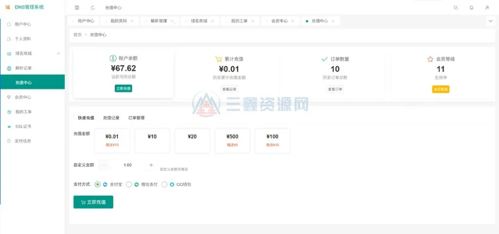 图片[2]-专业级DNS多级域名分发解析系统源码Ver1.001-三鑫资源网-虚拟资源分享平台！